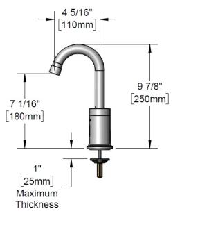 EASY CEF-EU1DG-VF05 20911023 543074 594164 (25) 1-Loch Sensorarmatur